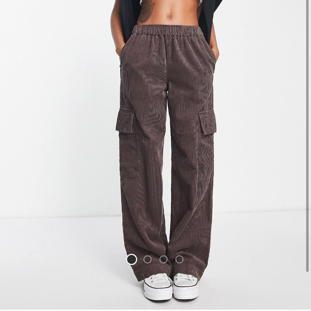 ASOS Cargo Corduroy Brown Pants